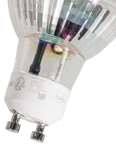 5 darabos GU10 50mm 3 lépésben színhőmérséklet-szabályozható LED izzó, 4.9W 450 lm 2000-2700K