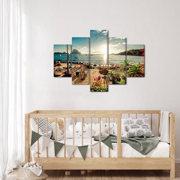 Kép - Strand emberekkel (150x105 cm)