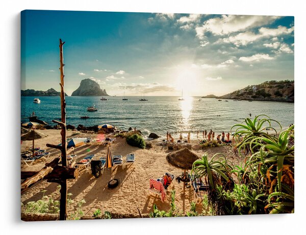 Kép - Strand emberekkel (70x50 cm)