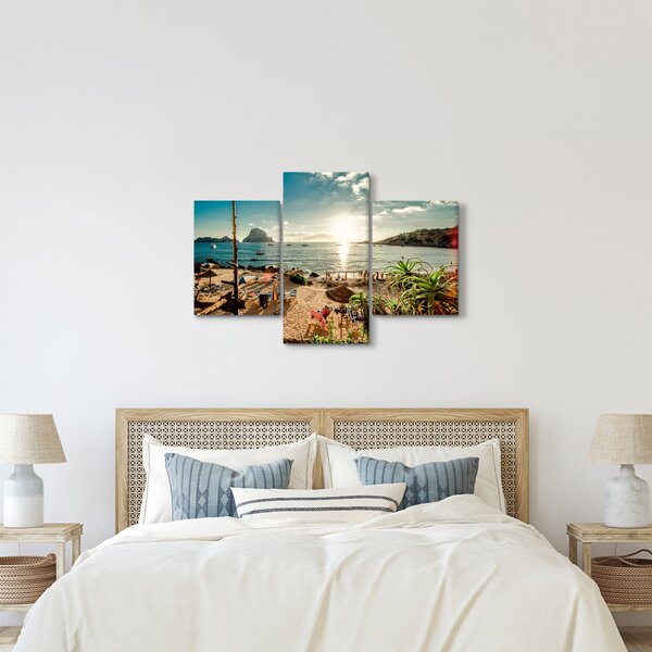 Kép - Strand emberekkel (90x60 cm)