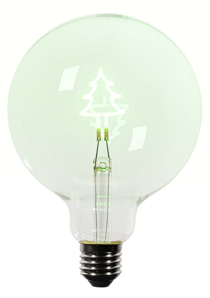 Karácsonyi E27 LED izzó karácsonyfa filament G125 átlátszó 1.8W 100 lm
