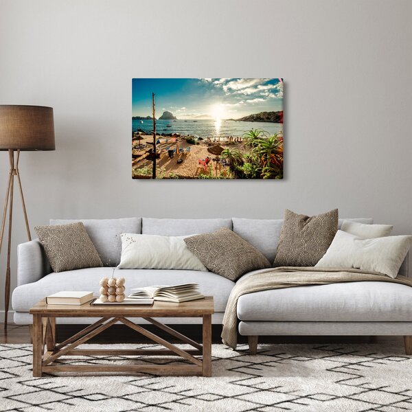 Kép - Strand emberekkel (90x60 cm)