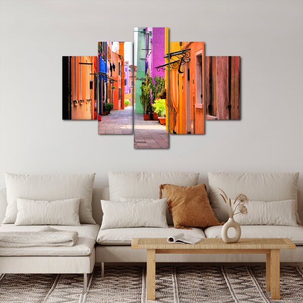 Kép - Színes ház Buranóban, Velencében (150x105 cm)