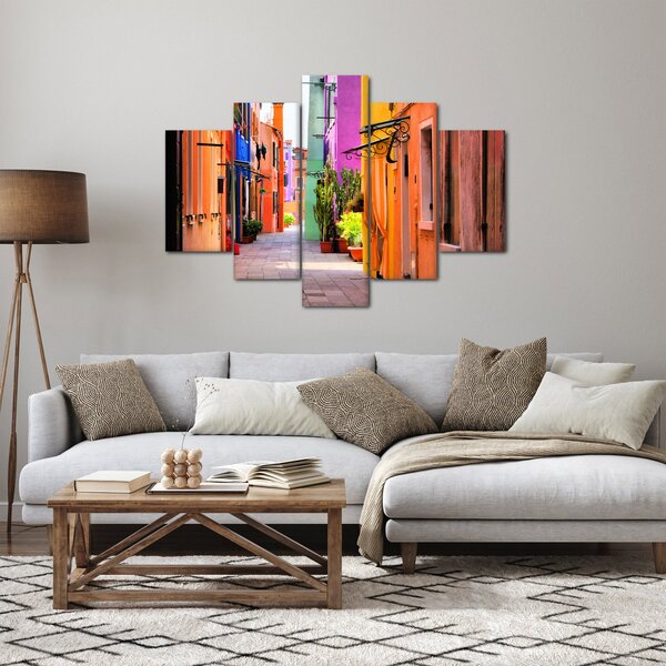 Kép - Színes ház Buranóban, Velencében (150x105 cm)