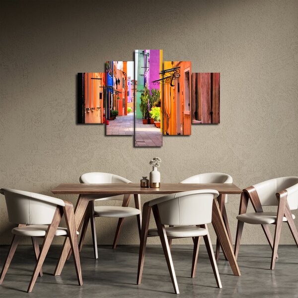 Kép - Színes ház Buranóban, Velencében (150x105 cm)