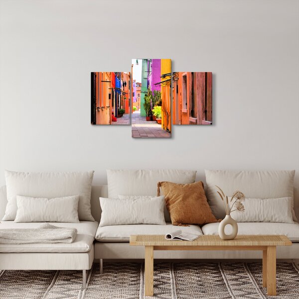 Kép - Színes ház Buranóban, Velencében (90x60 cm)