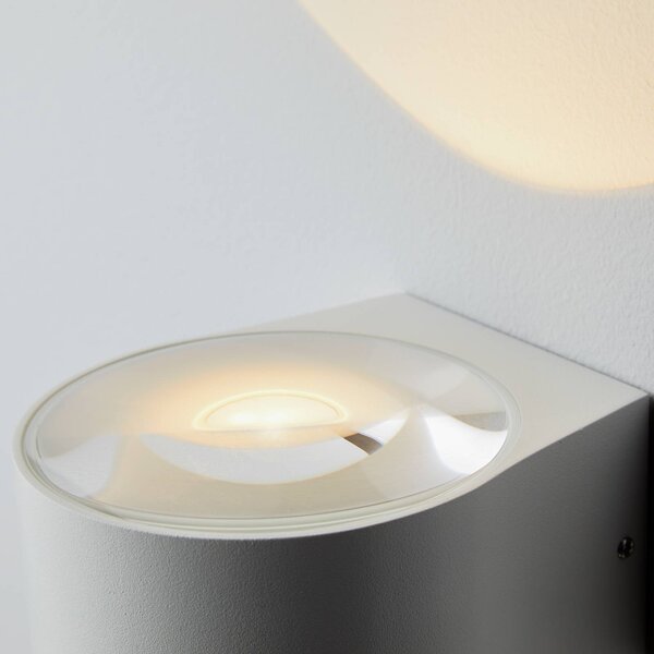 LOOM DESIGN Frey LED-es fali lámpa IP65 2x6W fehér, Fehér / opál, Alumínium, Modern