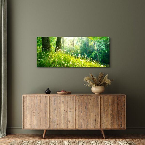 Kép - Varázslatos rét tele pitypanggal (120x50 cm)
