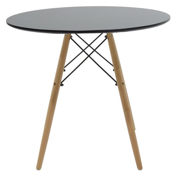 Set masa si scaune dining, 5 buc, Julita, Natural, 80x80x73 cm