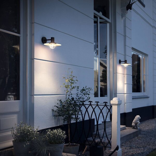 Philips myGarden Skua kültéri fali lámpa, Fekete, Alumínium, Modern