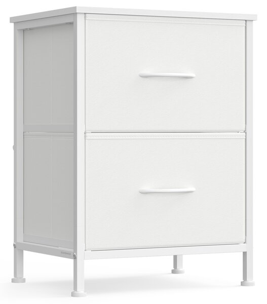 Noptiera Songmics, Bellah, Alb perlat, 39.6x30x53.2 cm