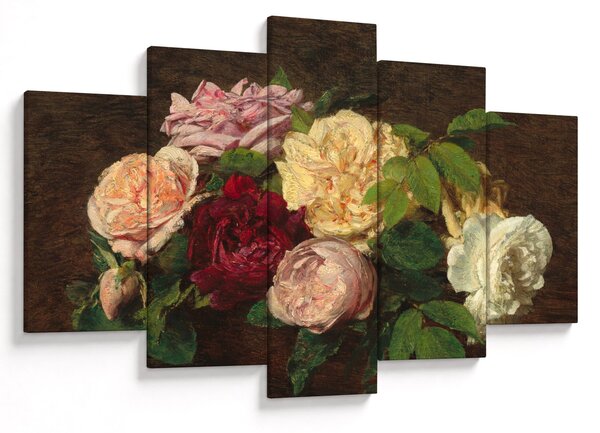 Kép - Henri Fantin-Latour, Roses de Nice on a Table, reprodukciók (150x105 cm)