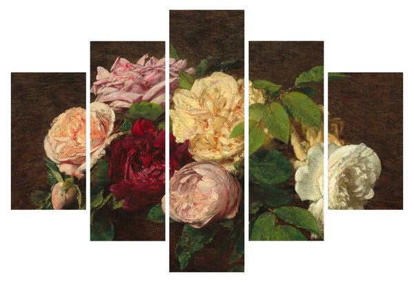 Kép - Henri Fantin-Latour, Roses de Nice on a Table, reprodukciók (150x105 cm)