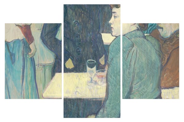 Kép - Henri de Toulouse-Lautrec, A Corner of the Moulin de la Galette, reprodukciók (90x60 cm)