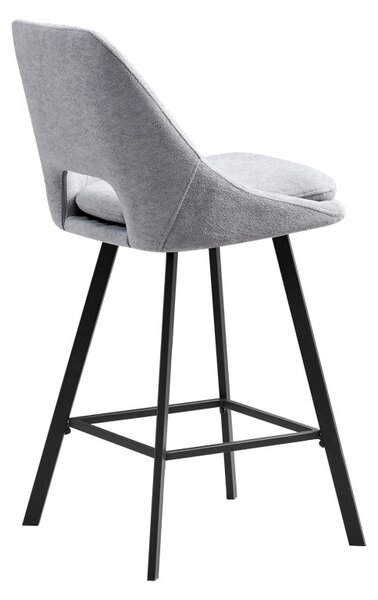 Scaun de bar Initiate, Gri, 48x56x98 cm