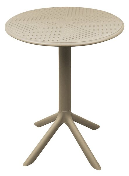 Set mobilier dining 3 piese Mercon Hush, Cappuccino, 60x60x75 cm