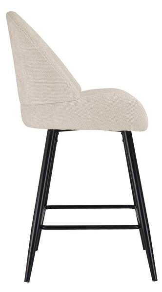 Scaun de bar Finda, Alb, 54x51x102 cm