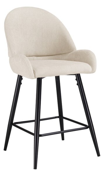 Scaun de bar Finda, Alb, 54x51x102 cm