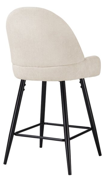 Scaun de bar Finda, Alb, 54x51x102 cm