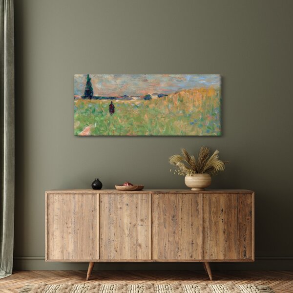 Kép - Georges Seurat, A Summer Landscape, reprodukciók (120x50 cm)