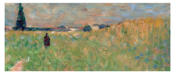 Kép - Georges Seurat, A Summer Landscape, reprodukciók (120x50 cm)