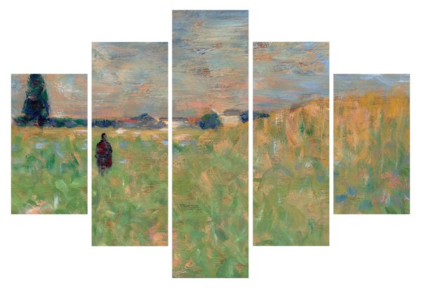 Kép - Georges Seurat, A Summer Landscape, reprodukciók (150x105 cm)