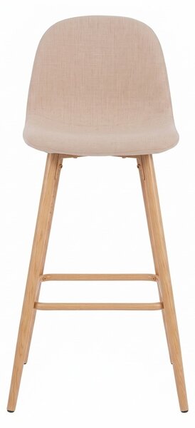 Scaun bar Bella, Bej, 41.5x49x98 cm