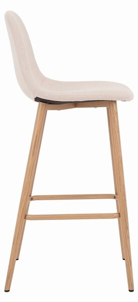 Scaun de bar Bella, Natural, 41.5x49x98 cm