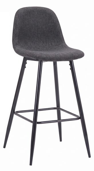 Scaun de bar Bella, Gri inchis, 41.5x49x108 cm