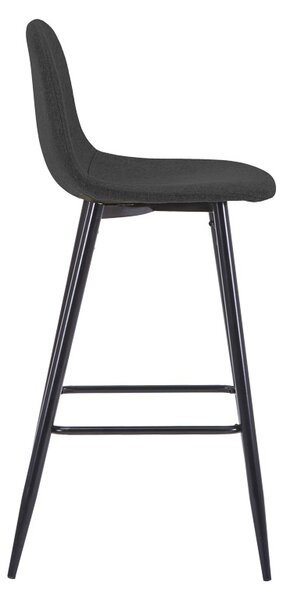 Scaun tip bar Bella, Negru, 41.5x49x98 cm