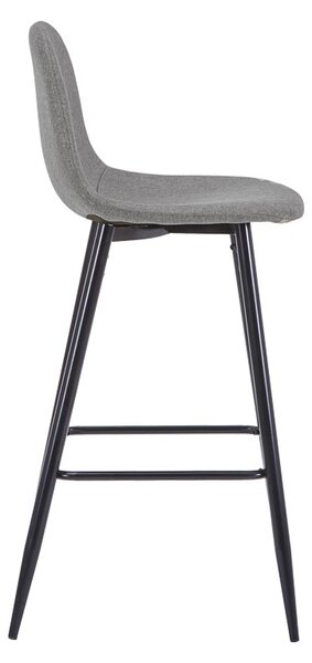 Scaun de bar Bella, Gri, 41.5x49x98 cm