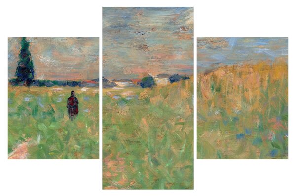 Kép - Georges Seurat, A Summer Landscape, reprodukciók (90x60 cm)