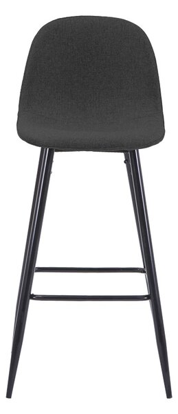 Scaun tip bar Bella, Negru, 41.5x49x98 cm
