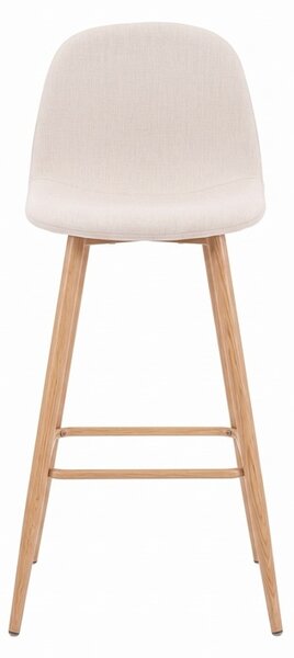 Scaun de bar Bella, Natural, 41.5x49x98 cm