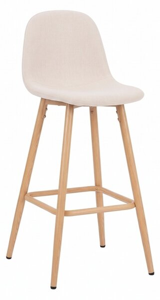 Scaun de bar Bella, Natural, 41.5x49x98 cm