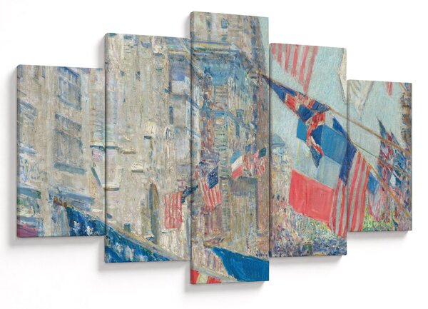 Kép - Childe Hassam, Allies day, reprodukciók (150x105 cm)