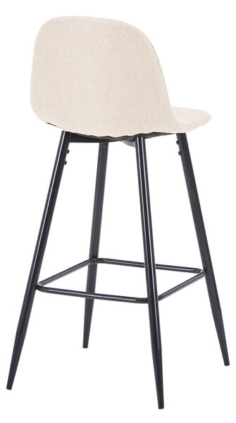Scaun de bar Bella, Ecru, 41.5x49x98 cm