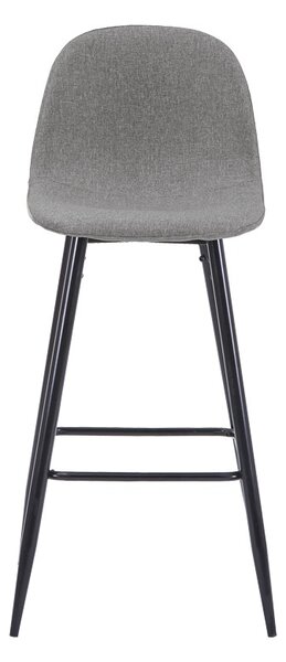 Scaun de bar Bella, Gri, 41.5x49x98 cm