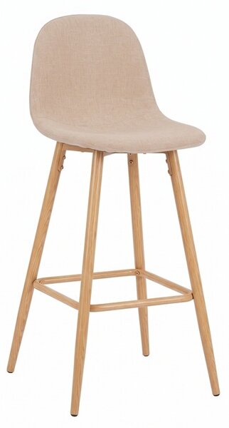 Scaun bar Bella, Bej, 41.5x49x98 cm