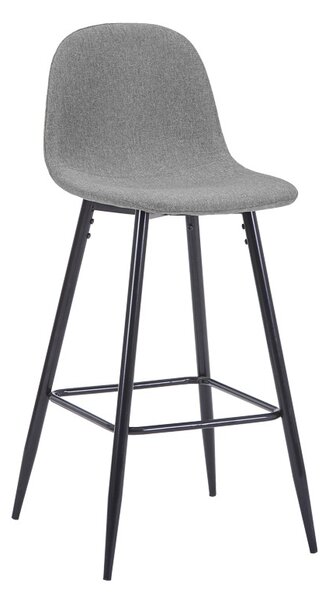 Scaun de bar Bella, Gri, 41.5x49x98 cm