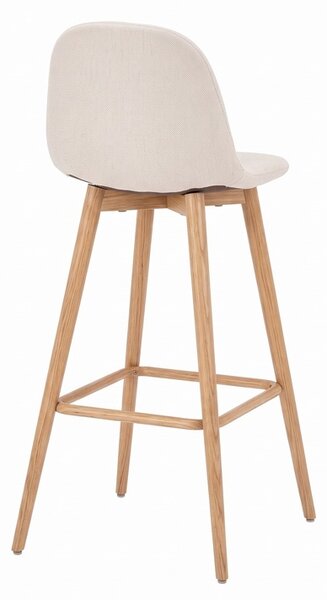 Scaun de bar Bella, Natural, 41.5x49x98 cm
