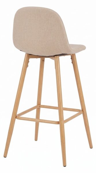 Scaun bar Bella, Bej, 41.5x49x98 cm