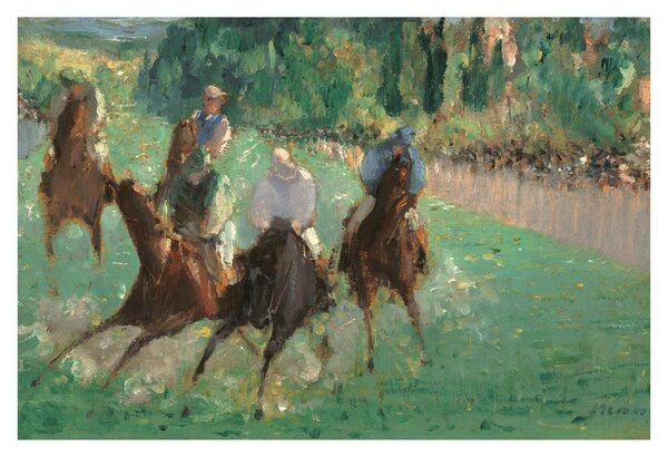 Kép - Edouard Manet, At the Races, reprodukciók (90x60 cm)