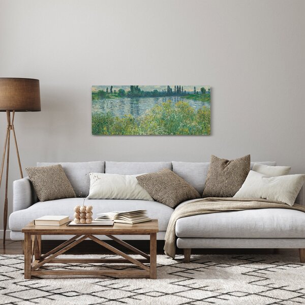 Kép - Claude Monet, Banks of the Seine, reprodukciók (120x50 cm)