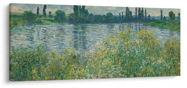 Kép - Claude Monet, Banks of the Seine, reprodukciók (120x50 cm)