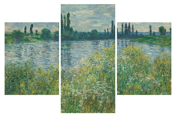 Kép - Claude Monet, Banks of the Seine, reprodukciók (90x60 cm)