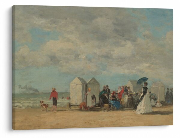 Kép - Eugène Boudin, Beach Scene, reprodukciók (70x50 cm)