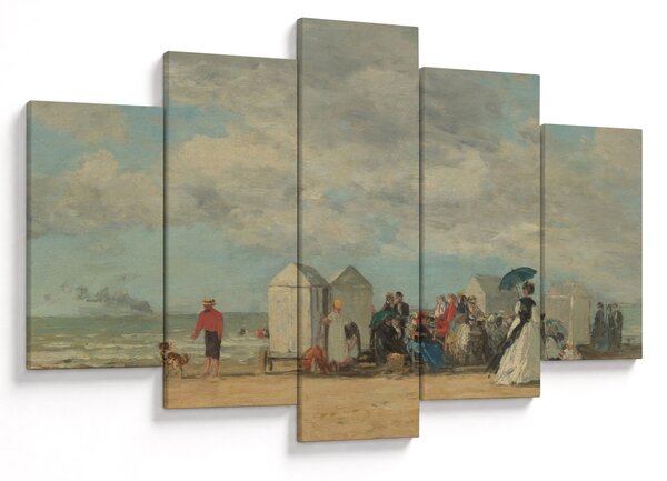 Kép - Eugène Boudin, Beach Scene, reprodukciók (150x105 cm)