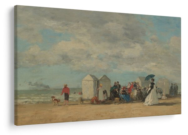 Kép - Eugène Boudin, Beach Scene, reprodukciók (90x60 cm)