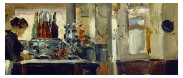 Kép - Style of Edouard Manet, Bon Bock Cafe, reprodukciók (120x50 cm)